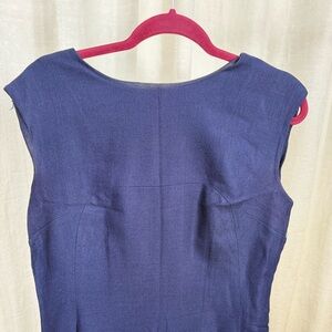 1960s VINTAGE VOLUP BLUE WIGGLE DRESS XL